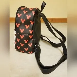 Red Mickey Mouse on Black with Cream Mini Backpack Dani by Danielle Nicole. Disney Dani by Daniele Nicole Black White Red Mickey Mouse  main image 4